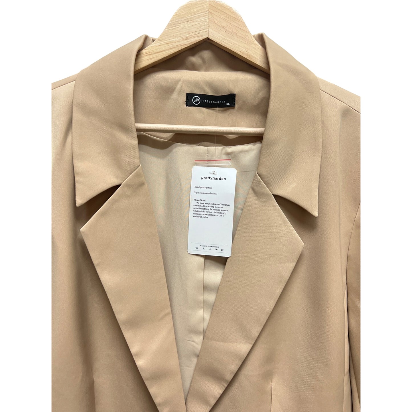Pretty Garden NWT Tan Oversized Career Blazer