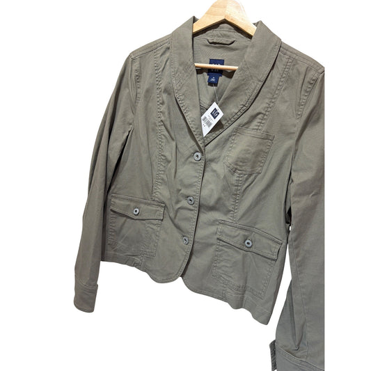 Gap NWT Light Olive Green Utility Blazer Field Jacket