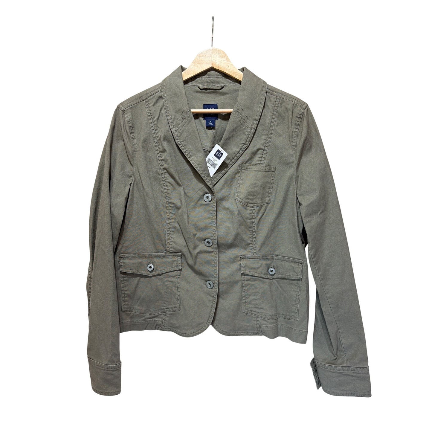 Gap NWT Light Olive Green Utility Blazer Field Jacket