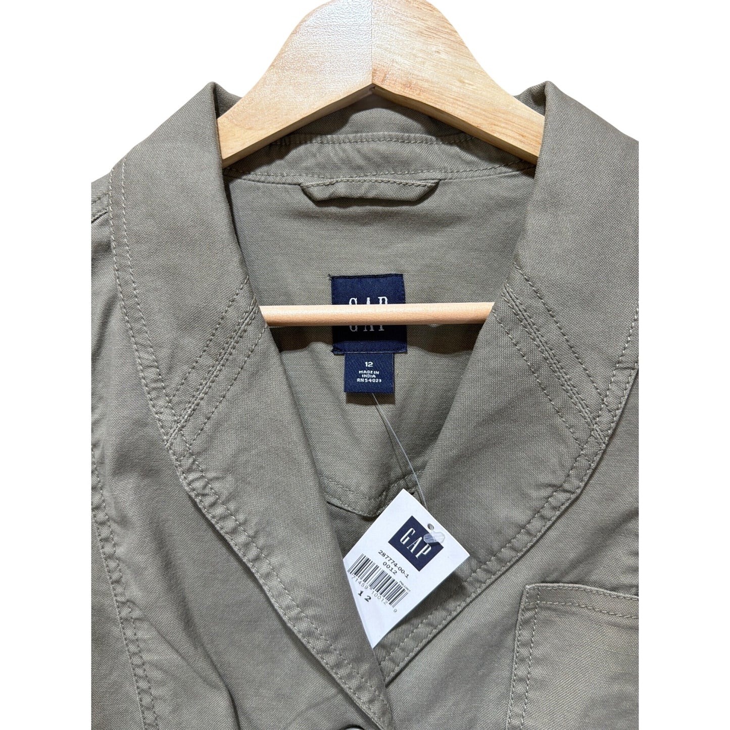 Gap NWT Light Olive Green Utility Blazer Field Jacket