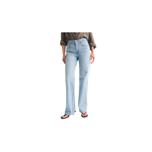 Abercrombie & Fitch High Rise 90s Relaxed Curve Love Jeans Light Wash Womens Size 27s
