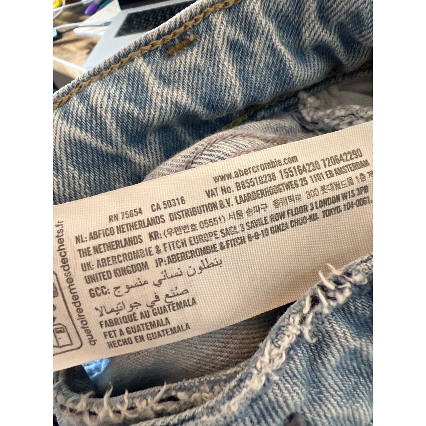 Abercrombie & Fitch High Rise 90s Relaxed Curve Love Jeans Light Wash Womens Size 27s