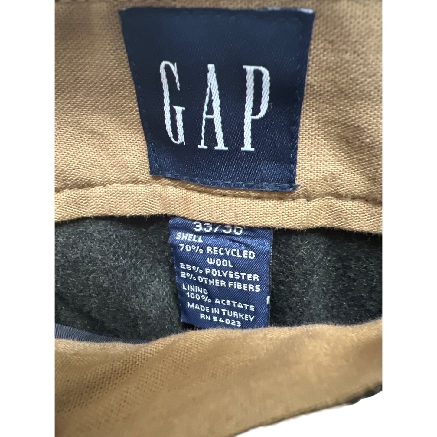 Gap Preppy Brown Wool Pleated Trouser Pants