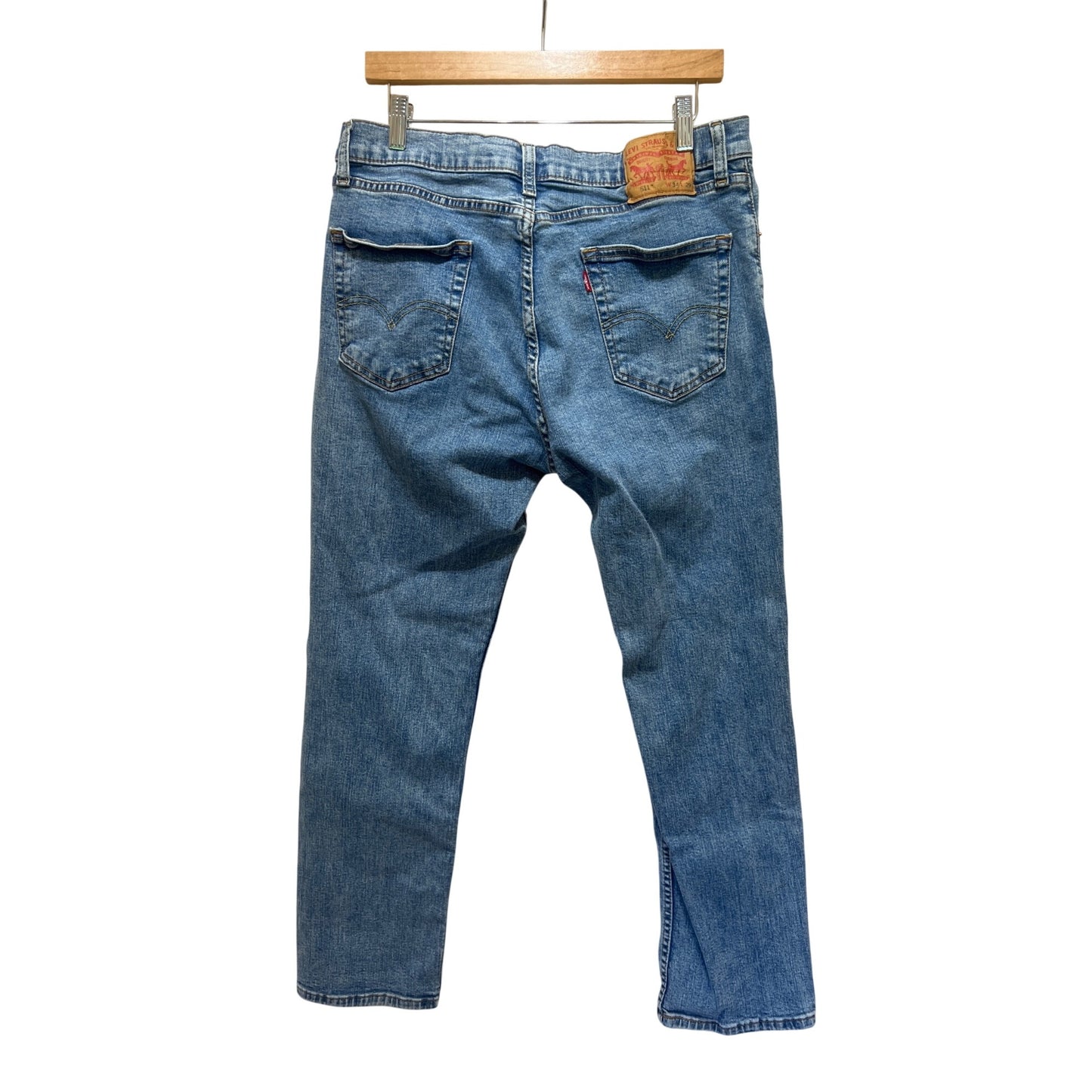 Levis 511 Mens Slim Fit Jeans W34 L29 Blue Denim Classic Style