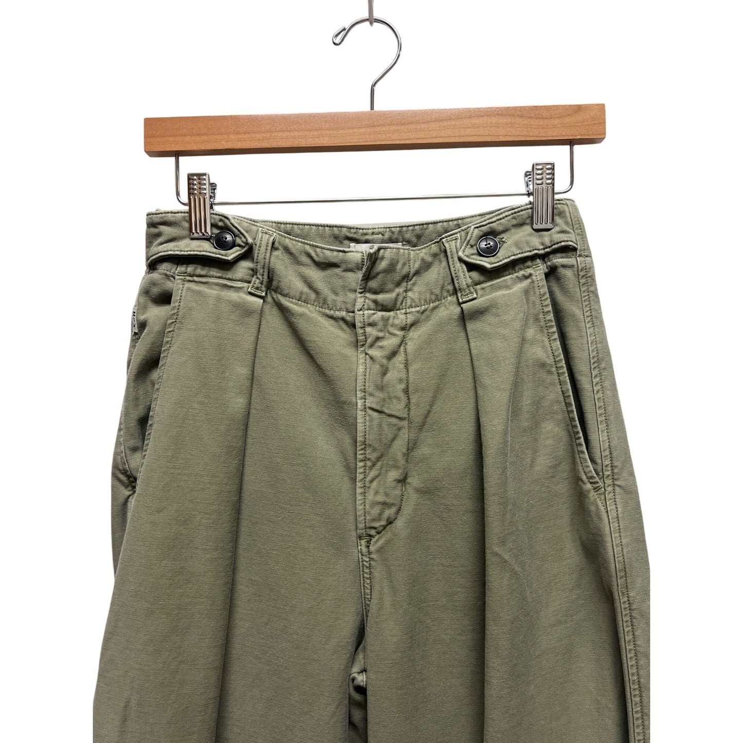 Citizens of Humanity Tea Leaf Green Payton Utility Barrel Trousers