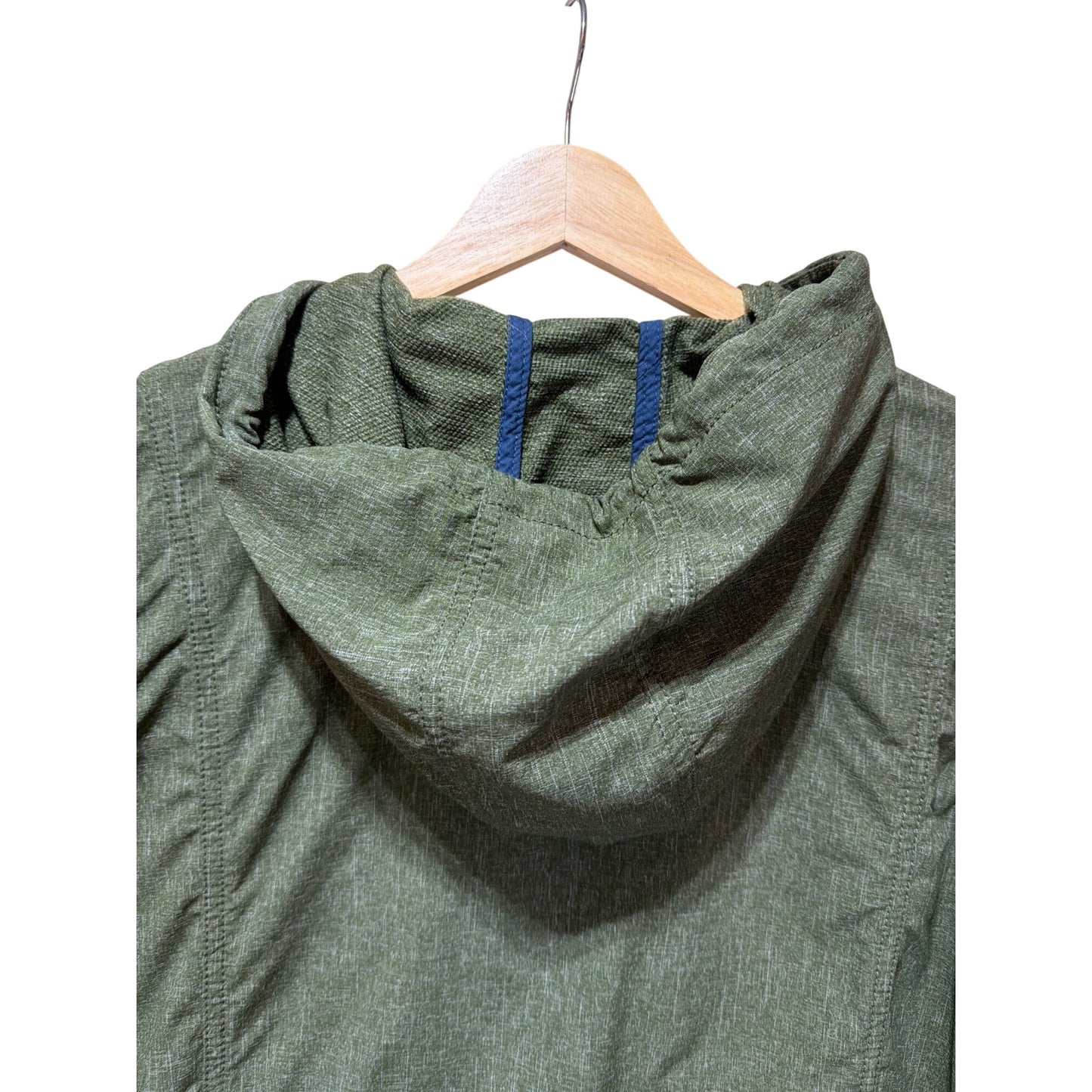 Duluth Trading Co Mist Master Jacket Green Hooded Utility Coat Large