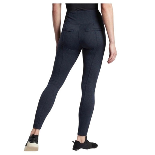 Athleta Delancey Blue Herringbone Leggings