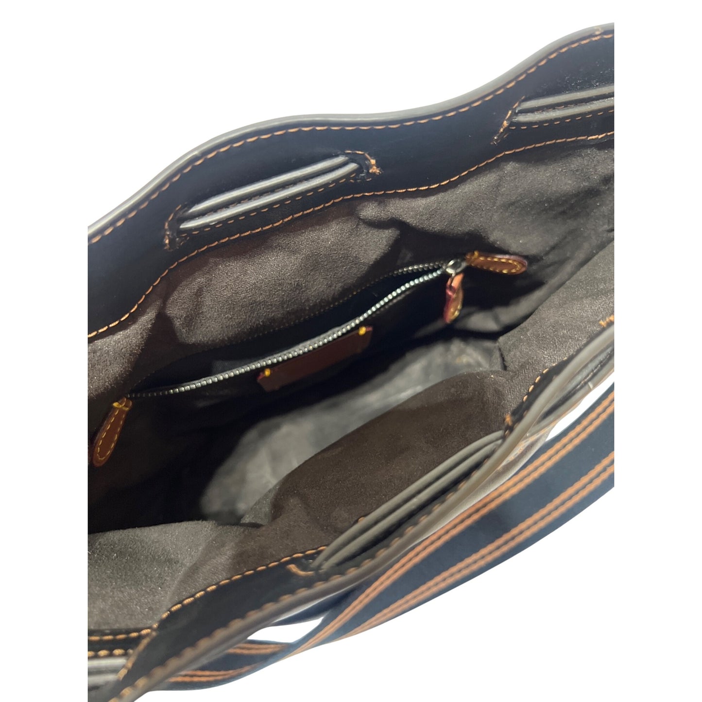 Coach Rare Black Leather Field Buckegt Bag with Quilting and Coach Badge J2177-C6955