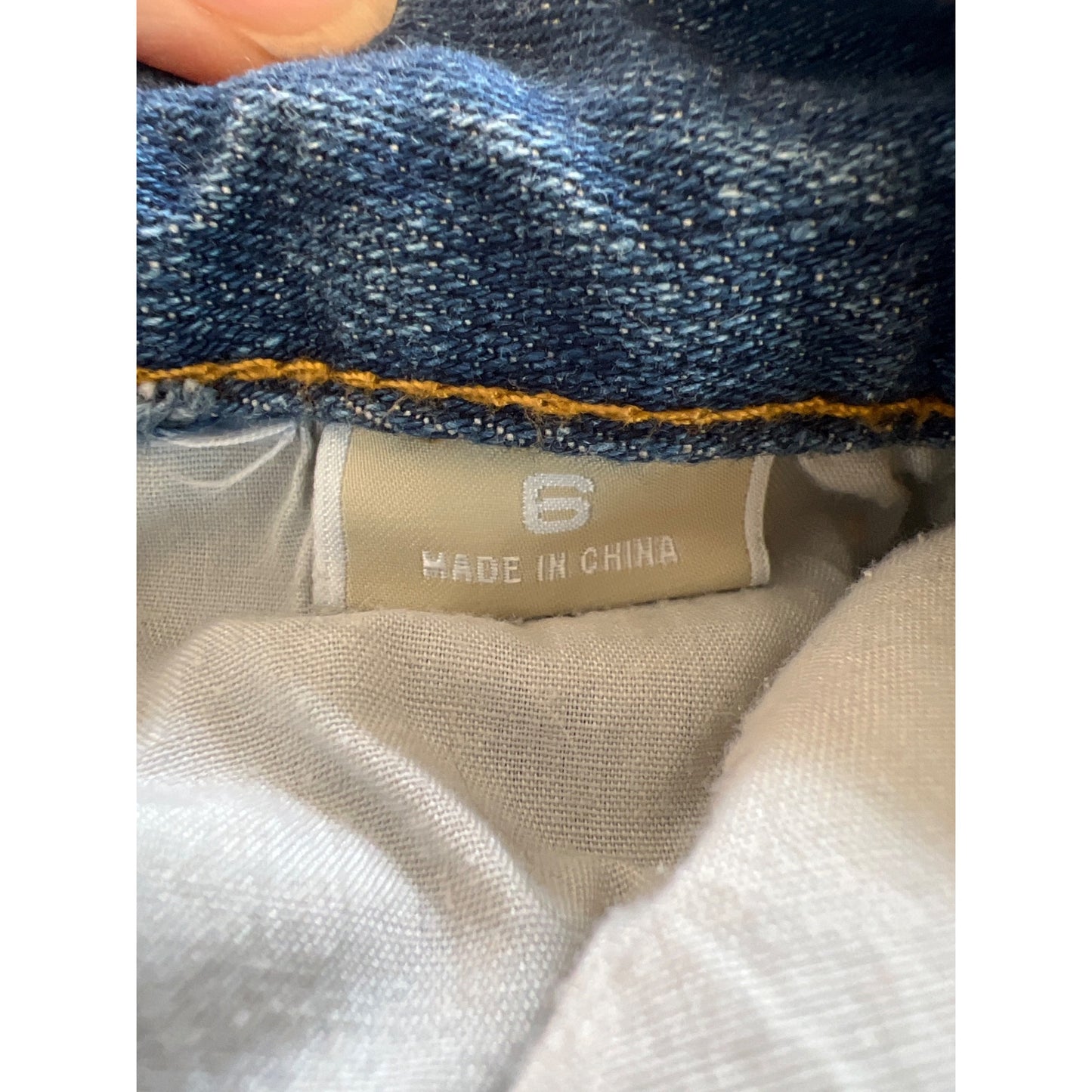 Michael Kors Womens Blue Embellished Pocket Bootcut Jeans Size 6