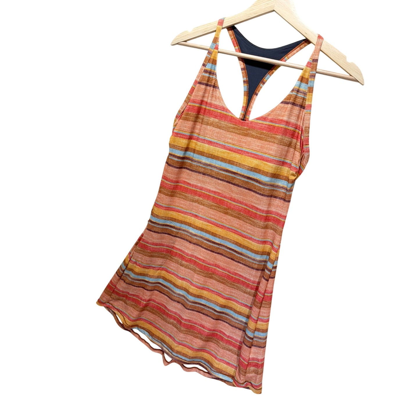 Prana Apricot Solei Stripe Opal Francesca Dress