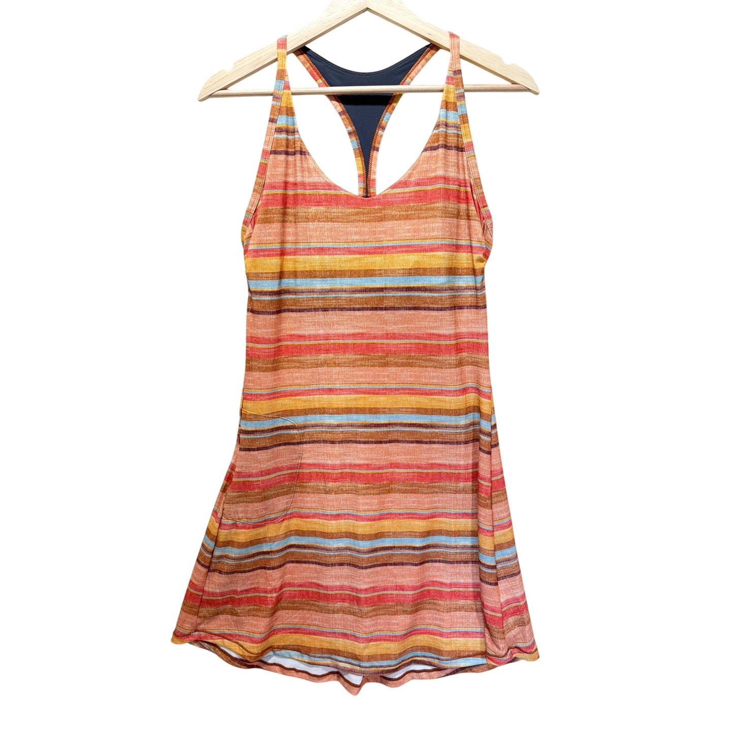 Prana Apricot Solei Stripe Opal Francesca Dress