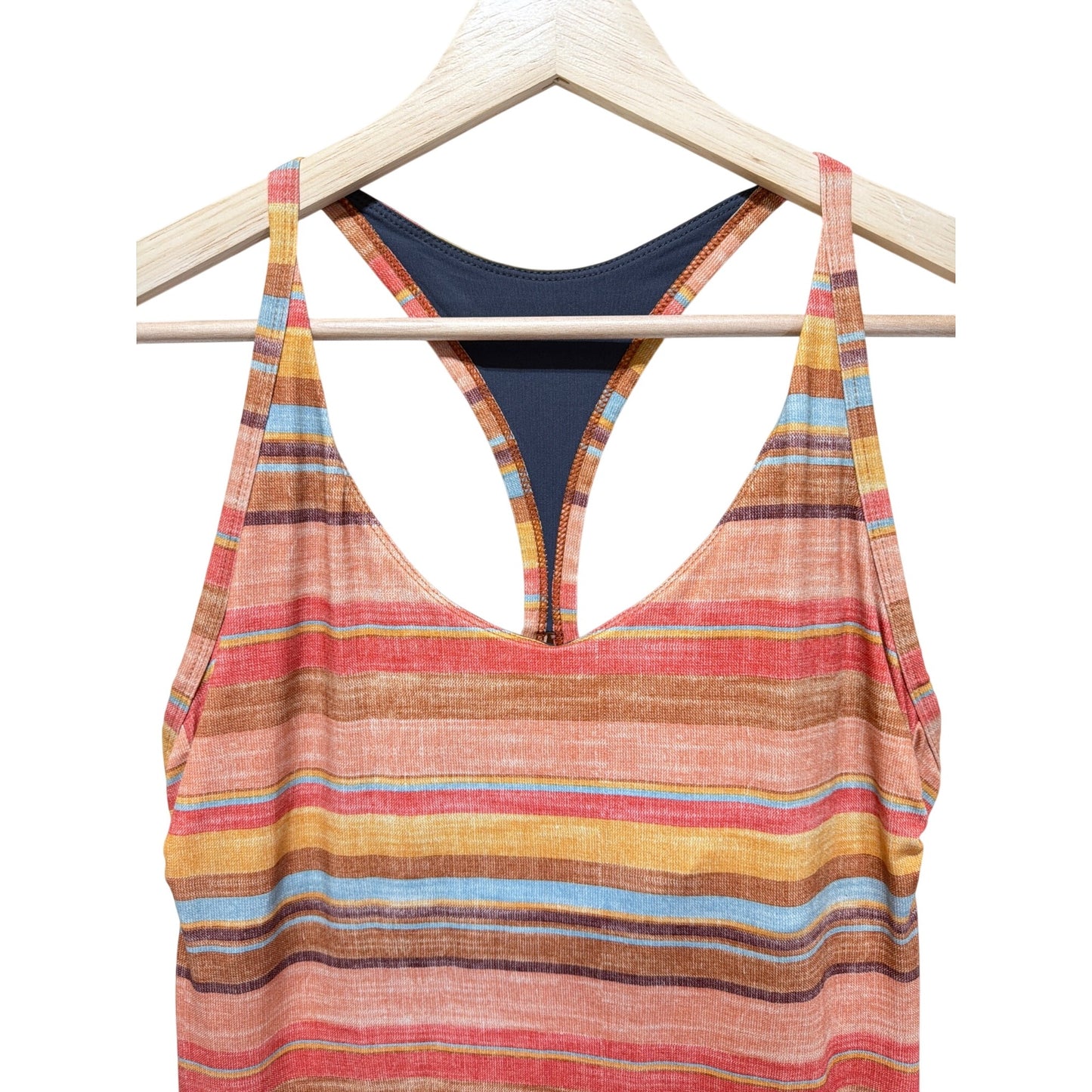 Prana Apricot Solei Stripe Opal Francesca Dress