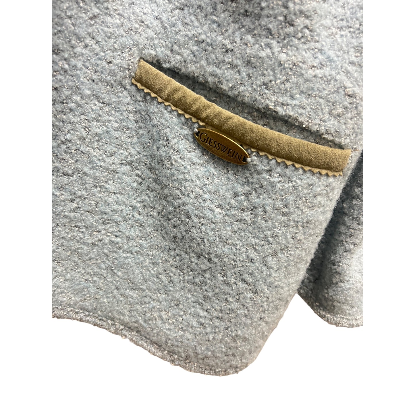 Giesswein Vintage 90's Blue Wool Cardigan Jacket Coatigan