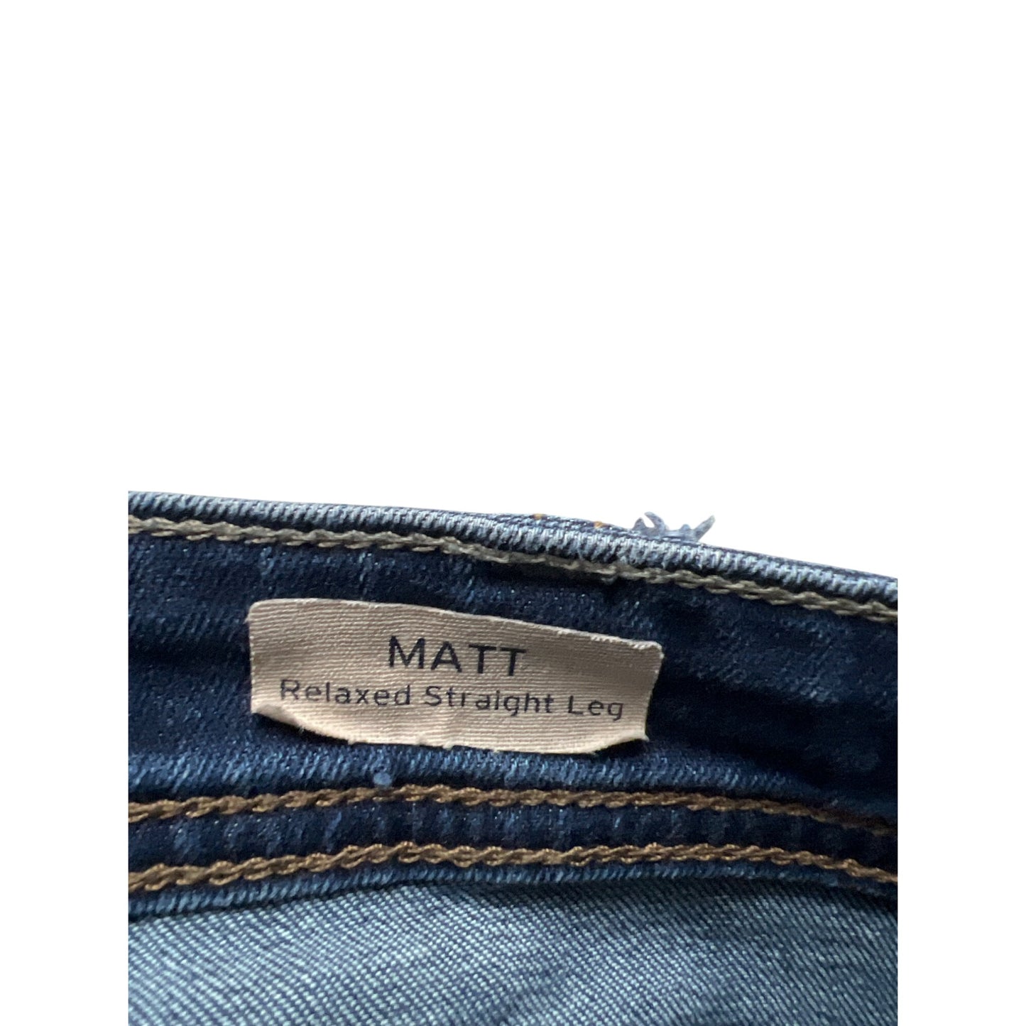 Mavi Dark Wash Matt Straight Leg Denim Jeans