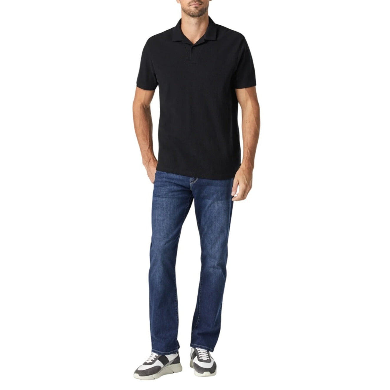 Mavi Dark Wash Matt Straight Leg Denim Jeans