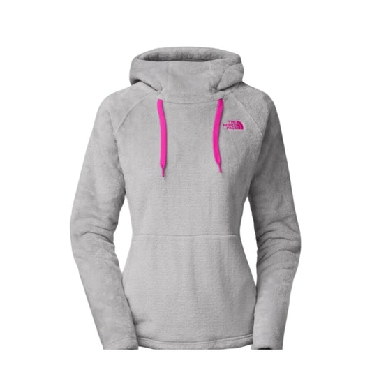 The North Face Gray with Pink Cozy Flece Hoodie