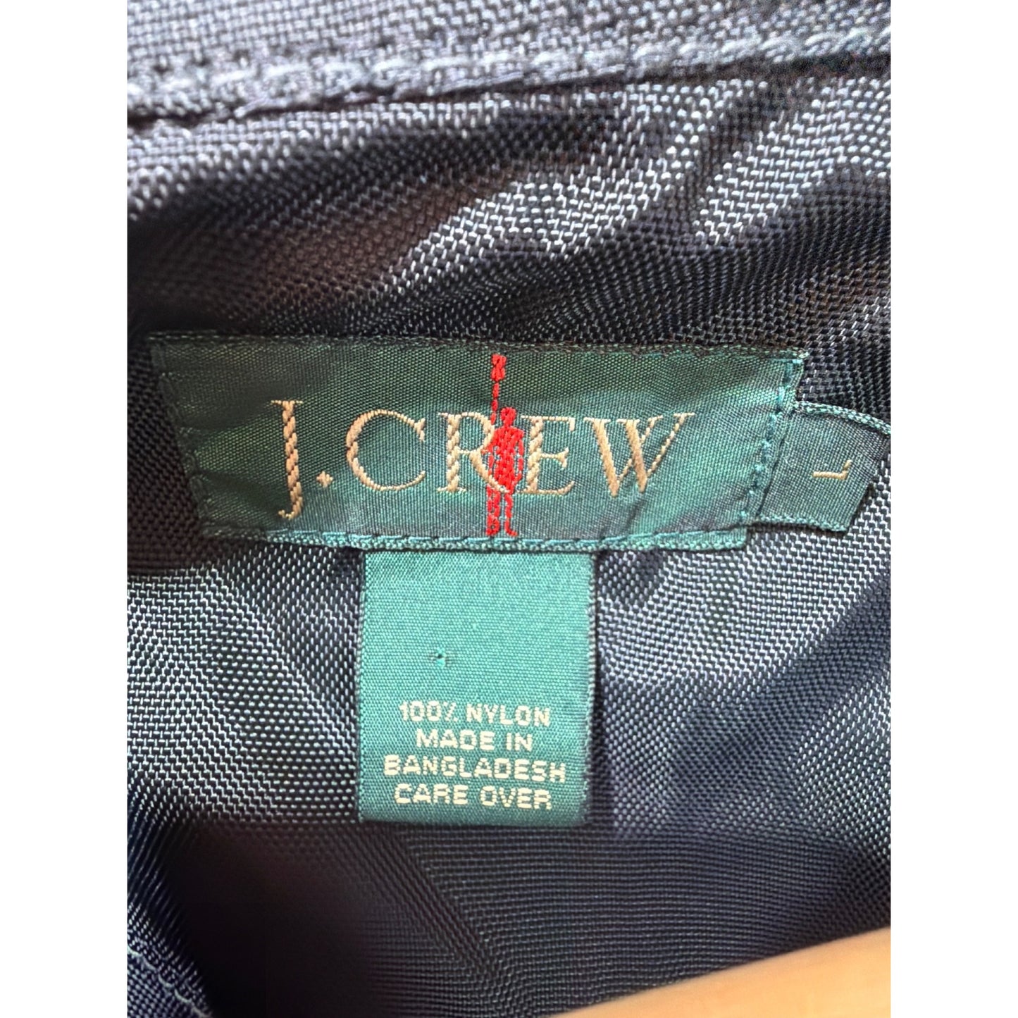 J. Crew Vintage 90's Navy Anorak Oarsman Half Zip Windbreaker
