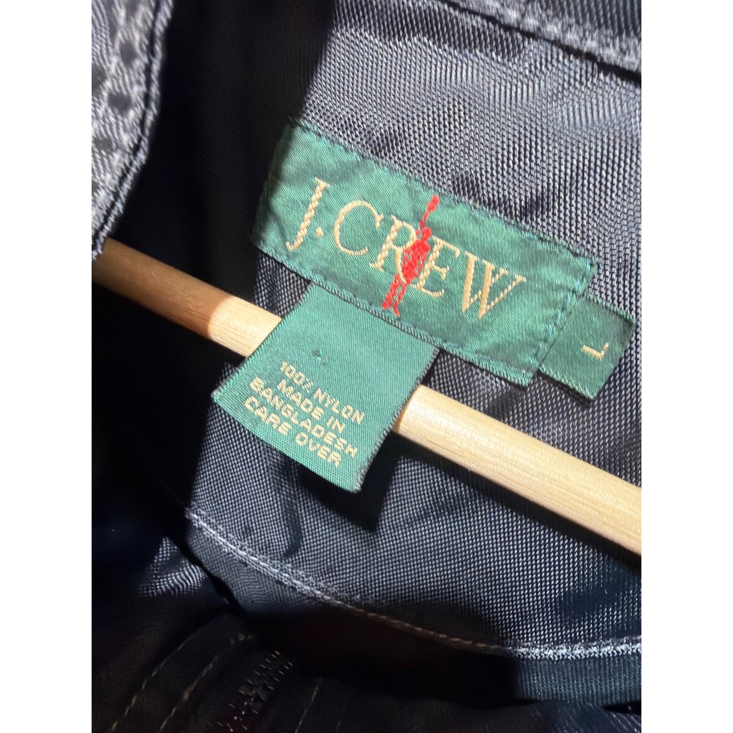 J. Crew Vintage 90's Navy Anorak Oarsman Half Zip Windbreaker
