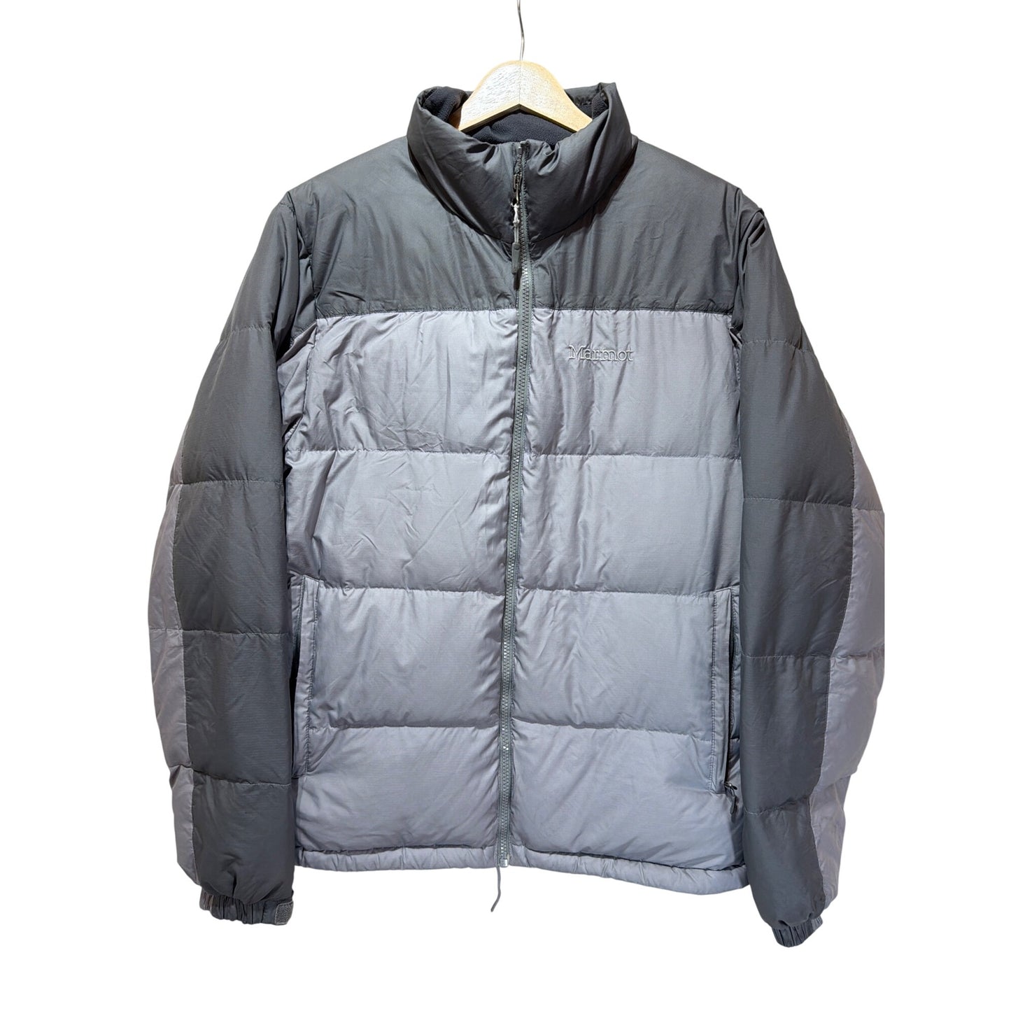 Marmot Down 650 Fill Two Tone Gray Puffer Jacket Mens Size Medium