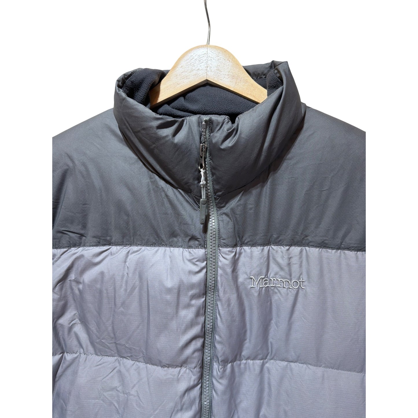 Marmot Down 650 Fill Two Tone Gray Puffer Jacket Mens Size Medium