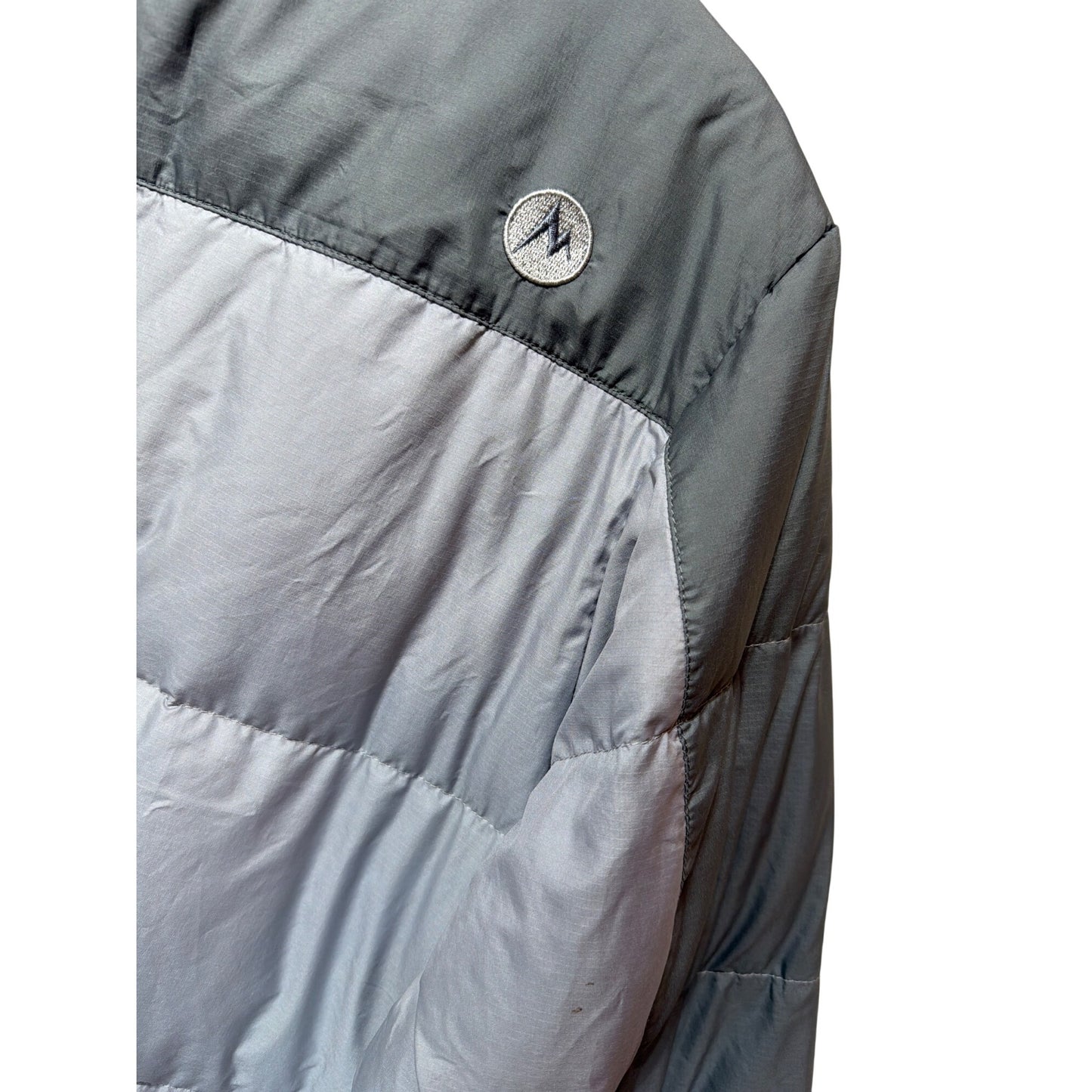 Marmot Down 650 Fill Two Tone Gray Puffer Jacket Mens Size Medium