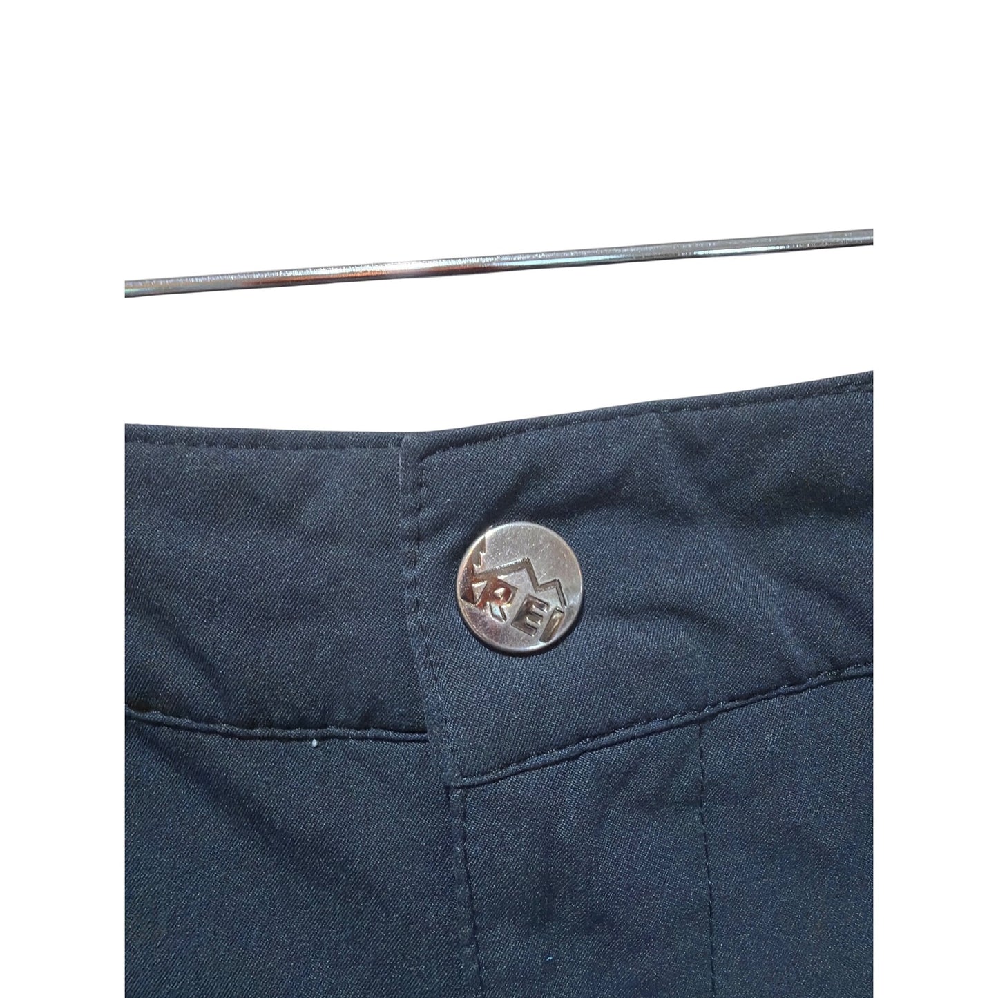 REI Co-Op Black Nylon Hiking Skort Women’s Size 12 With Zipper Pockets