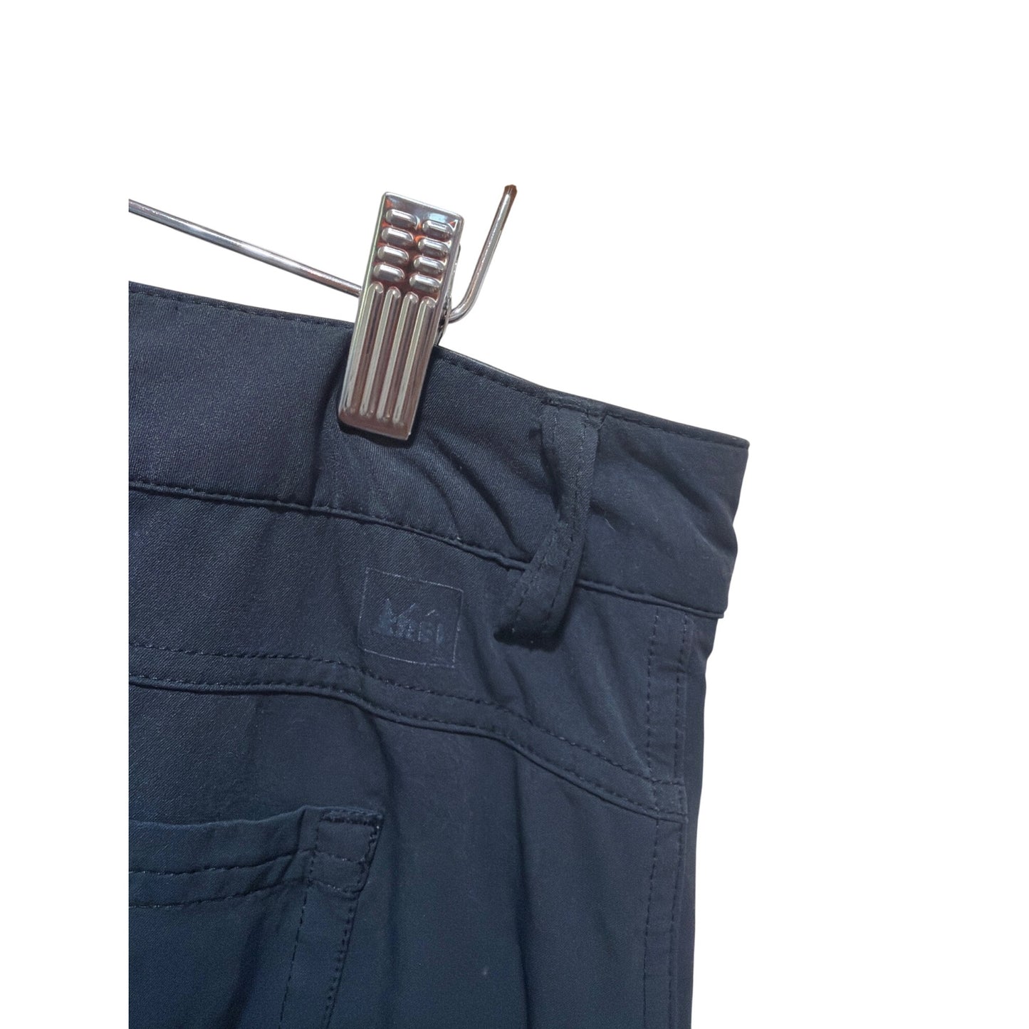 REI Co-Op Black Nylon Hiking Skort Women’s Size 12 With Zipper Pockets