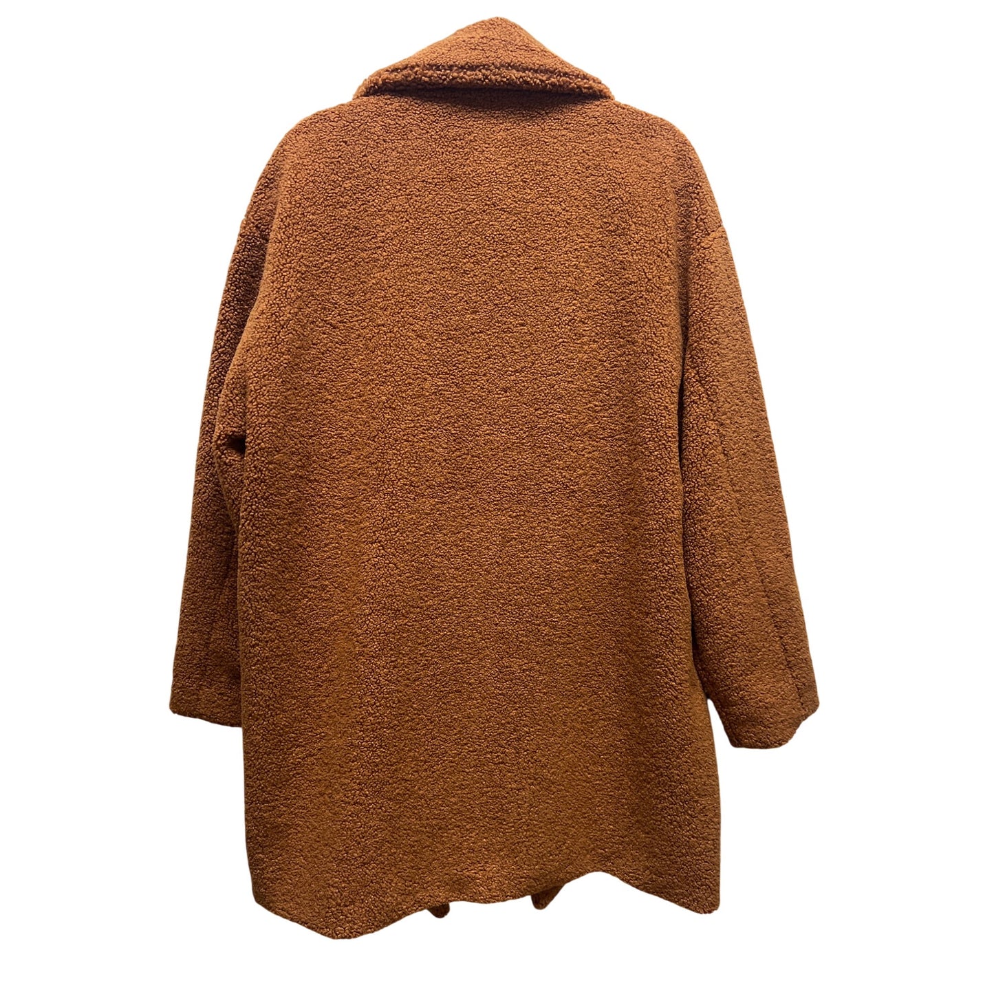 Daily Ritual Brown Oversized Winter Teddy Coat
