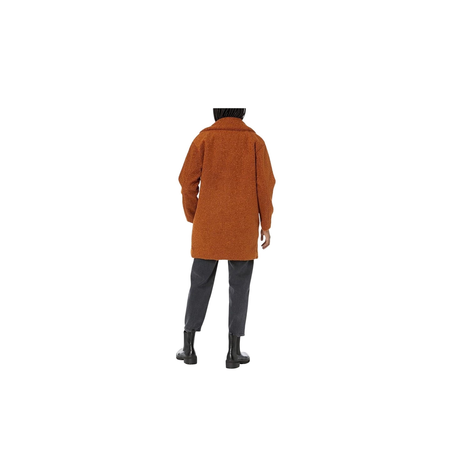 Daily Ritual Brown Oversized Winter Teddy Coat