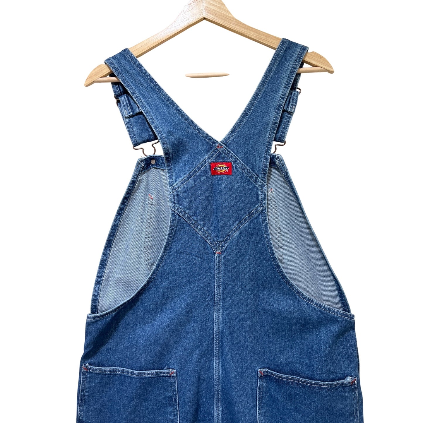 Dickies NWT Mens Denim Bib Overalls 34x32 Blue Workwear Carpenter Jeans Adjustable Straps