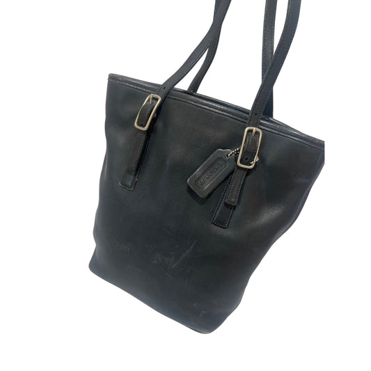 Coach Vintage Legacy A1D-9803 Black  Leather Day Tote Shoulder Bag
