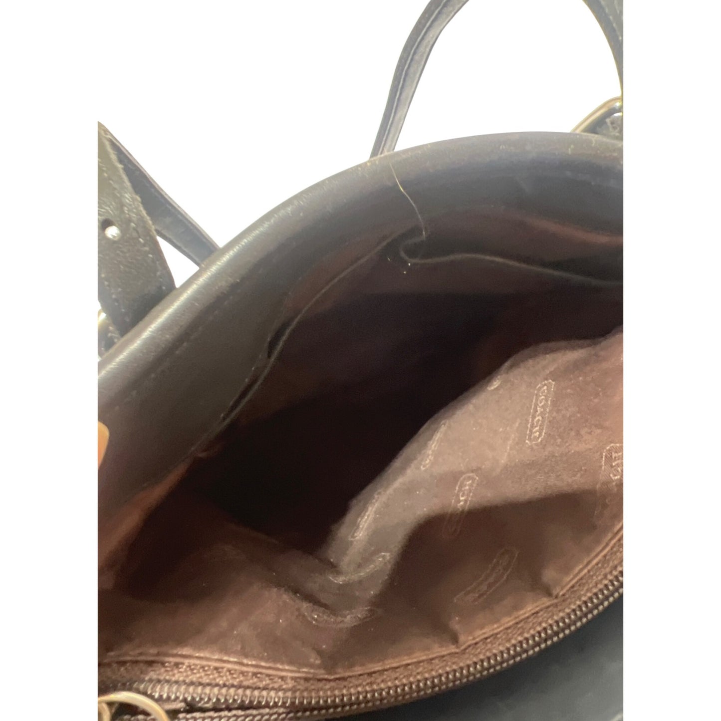 Coach Vintage Legacy A1D-9803 Black  Leather Day Tote Shoulder Bag