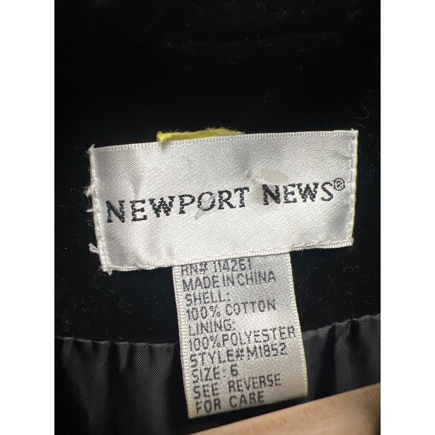 Newport News Vintage Y2K Goth Long Black Velvet Sergeant Pepper Coat