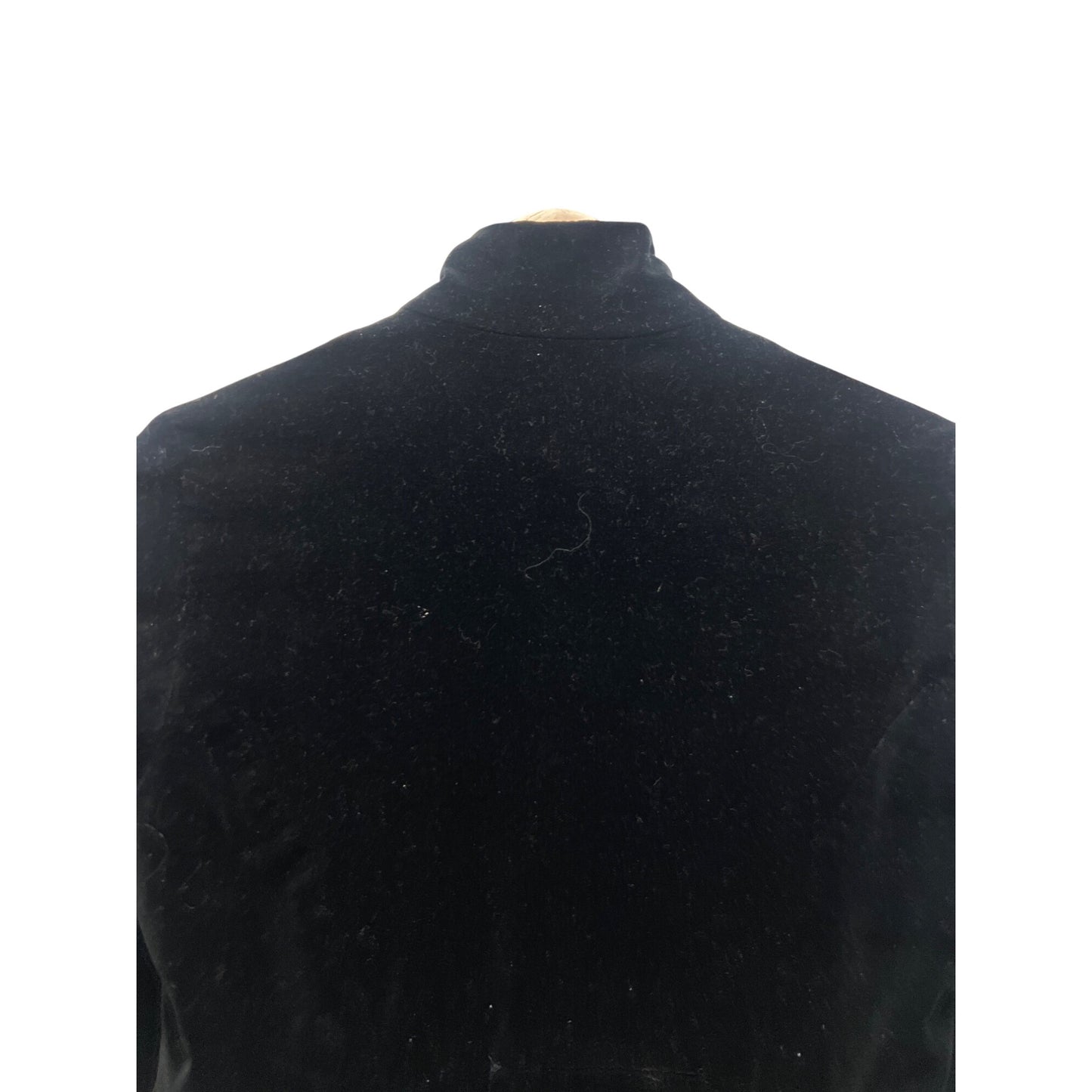 Newport News Vintage Y2K Goth Long Black Velvet Sergeant Pepper Coat