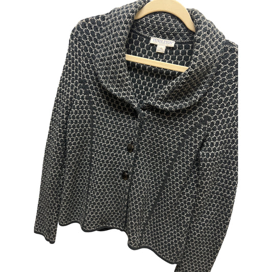 Pendleton Vintage Y2K Gray Wool Cableknit Cardigan