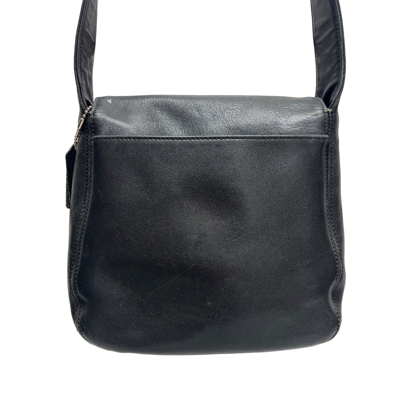 Coach Vintage Black Leather Lexington Flap Crossbody 4185