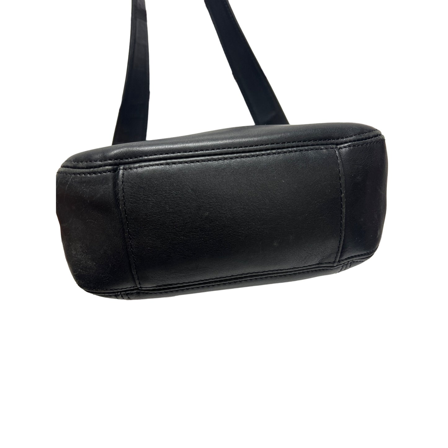 Coach Vintage Black Leather Lexington Flap Crossbody 4185