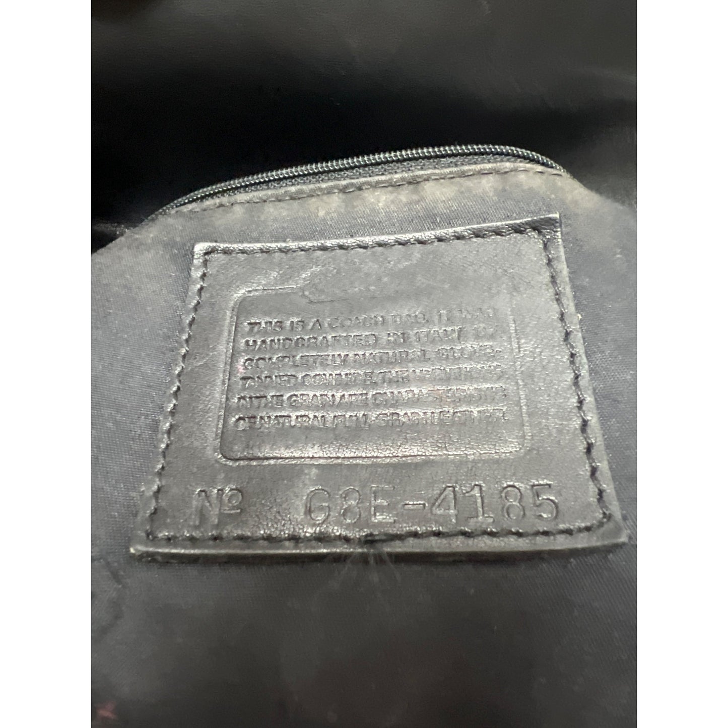 Coach Vintage Black Leather Lexington Flap Crossbody 4185