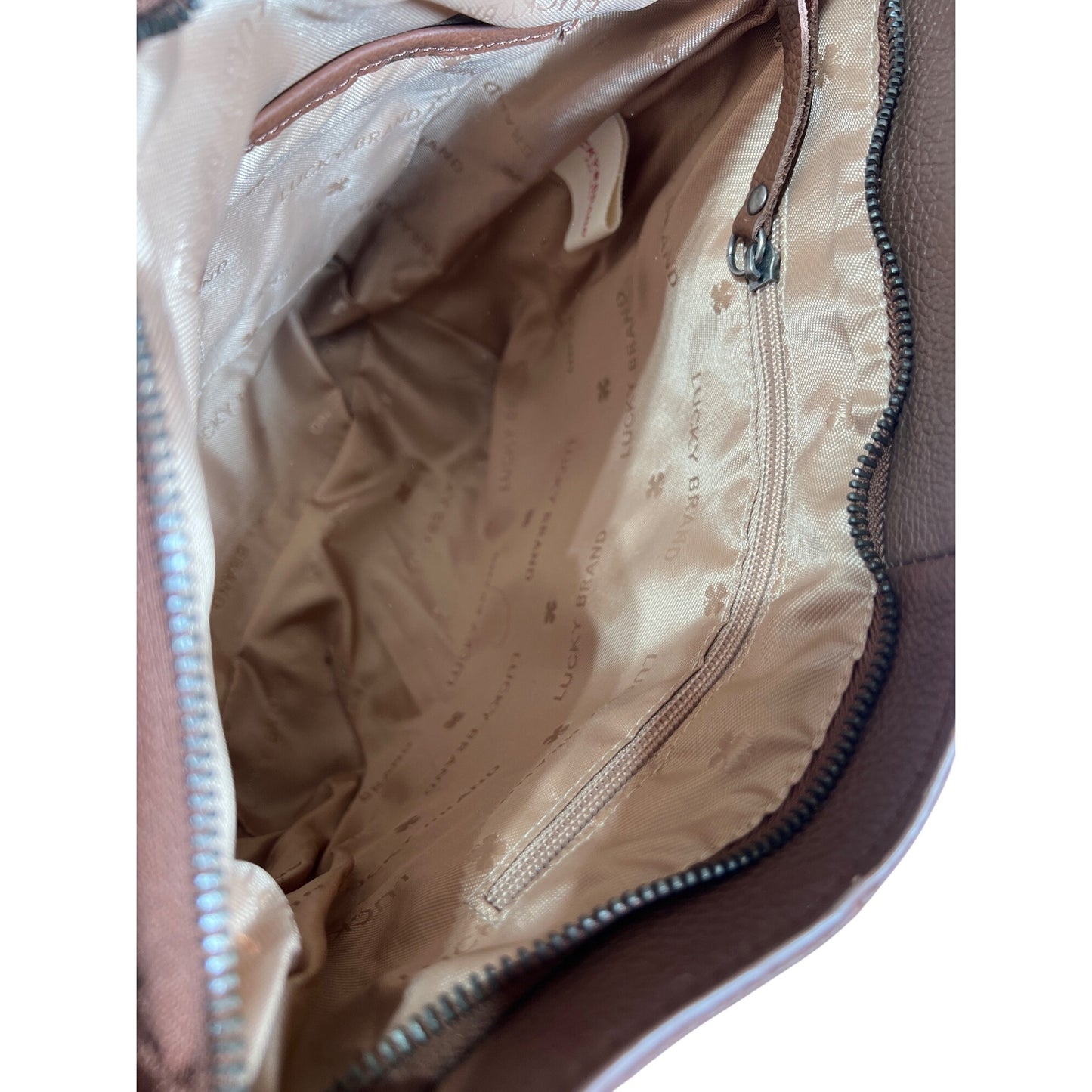Lucky Brand NWT Brandy Shadow Leather Drawstring Boho Bucket Bag