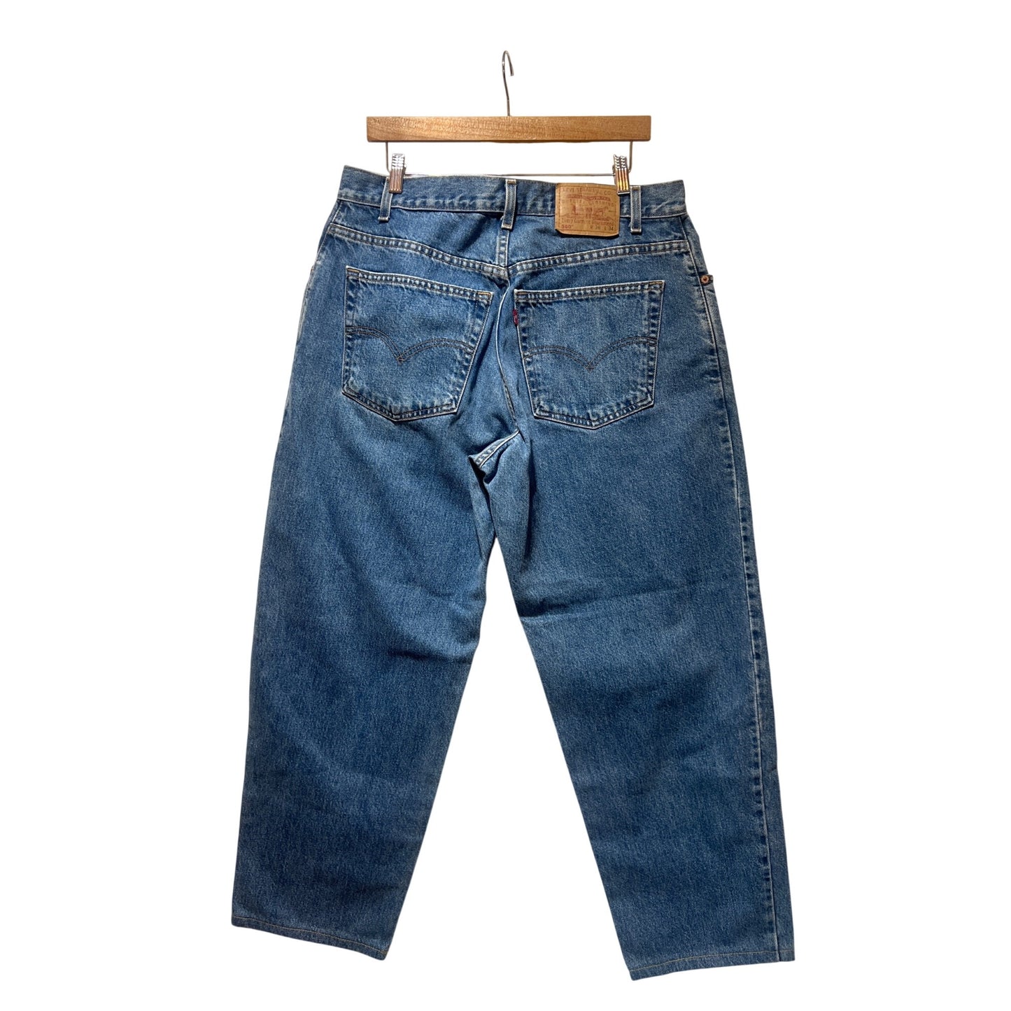 Levis 560 Blue Relaxed Fit Tapered Leg Jeans Vintage Y2K 2002 Mens 36x30