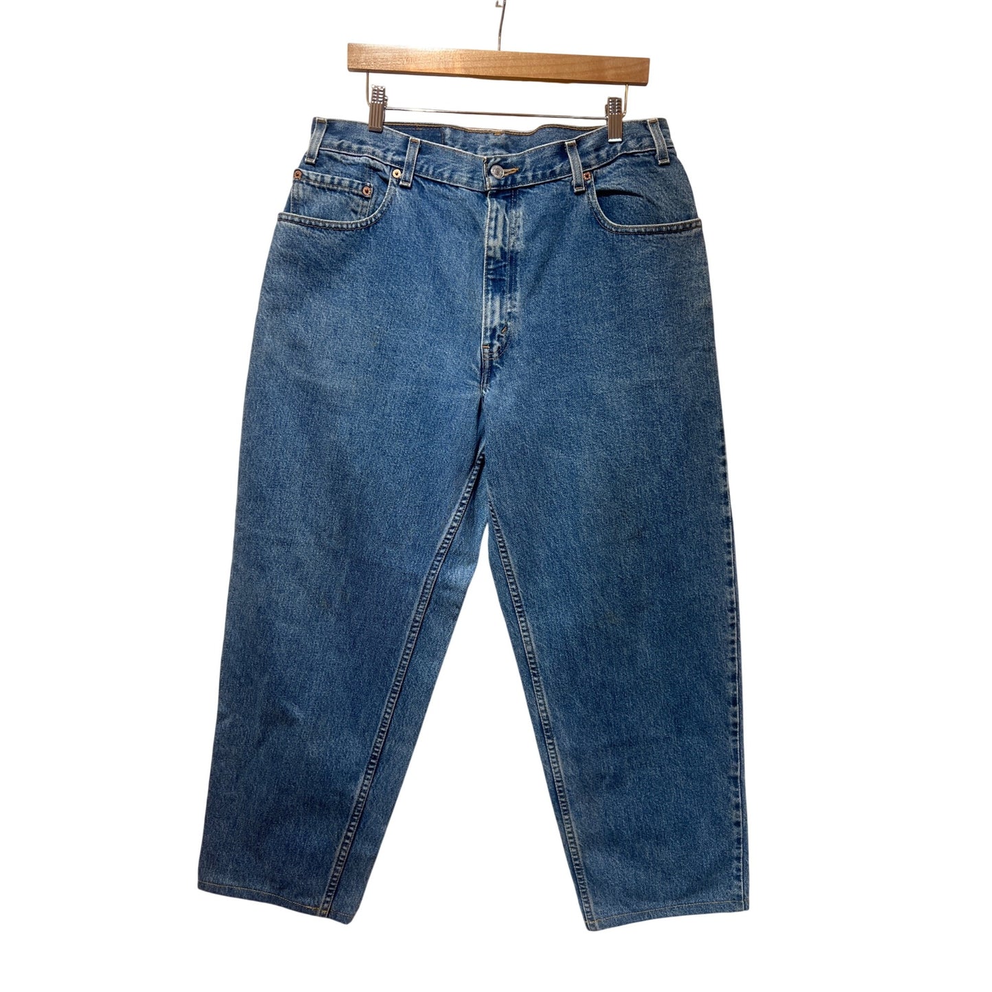 Levis 560 Blue Relaxed Fit Tapered Leg Jeans Vintage Y2K 2002 Mens 36x30