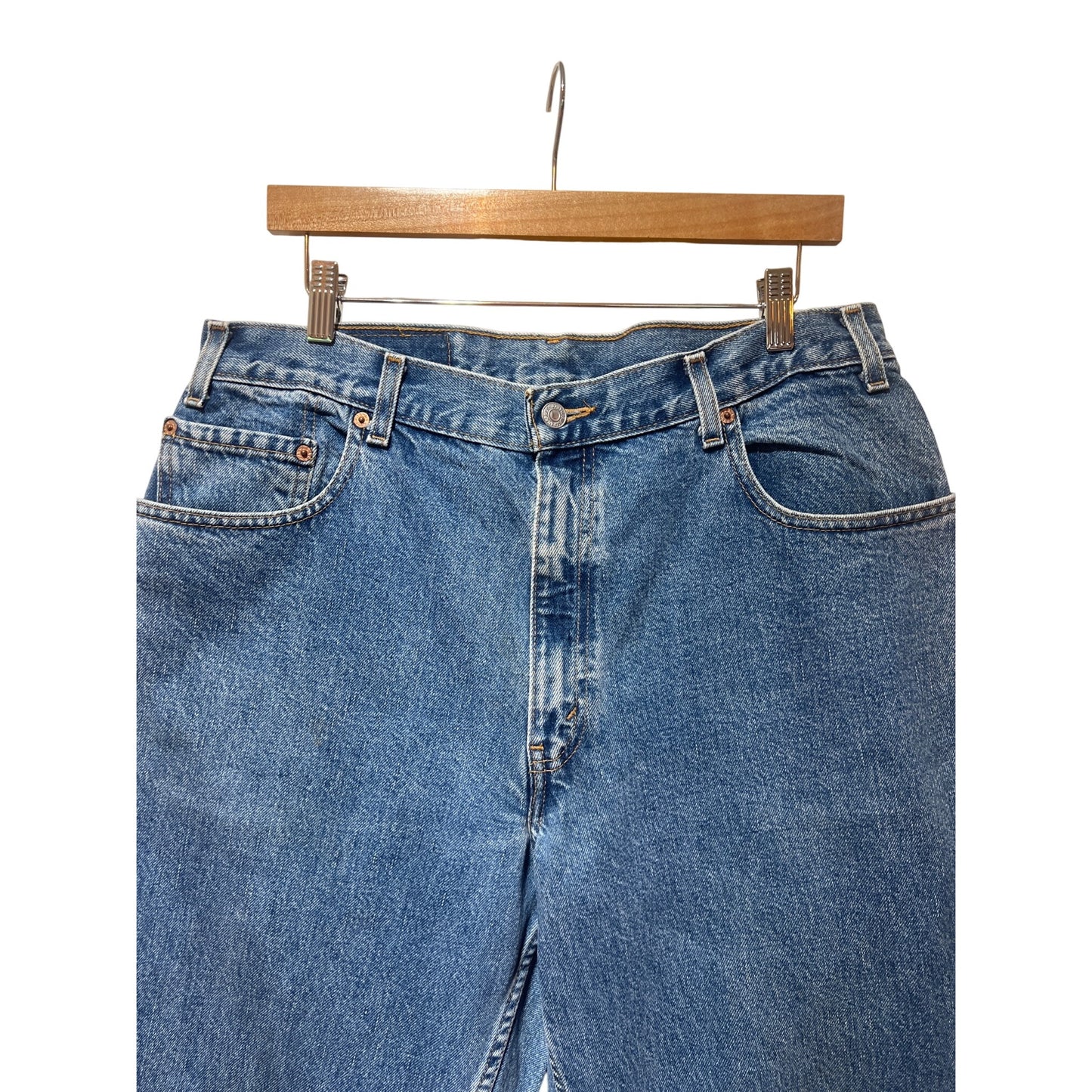 Levis 560 Blue Relaxed Fit Tapered Leg Jeans Vintage Y2K 2002 Mens 36x30