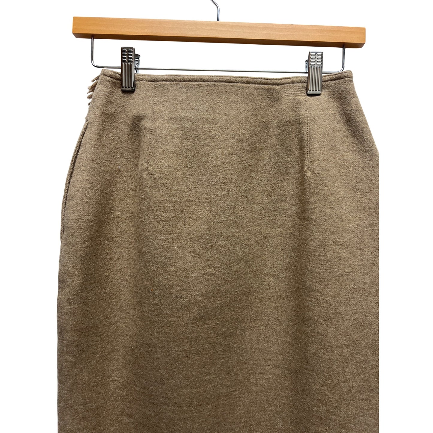 LizSport Vintage 90's Tan Wool Pencil Wrap Winter Skirt