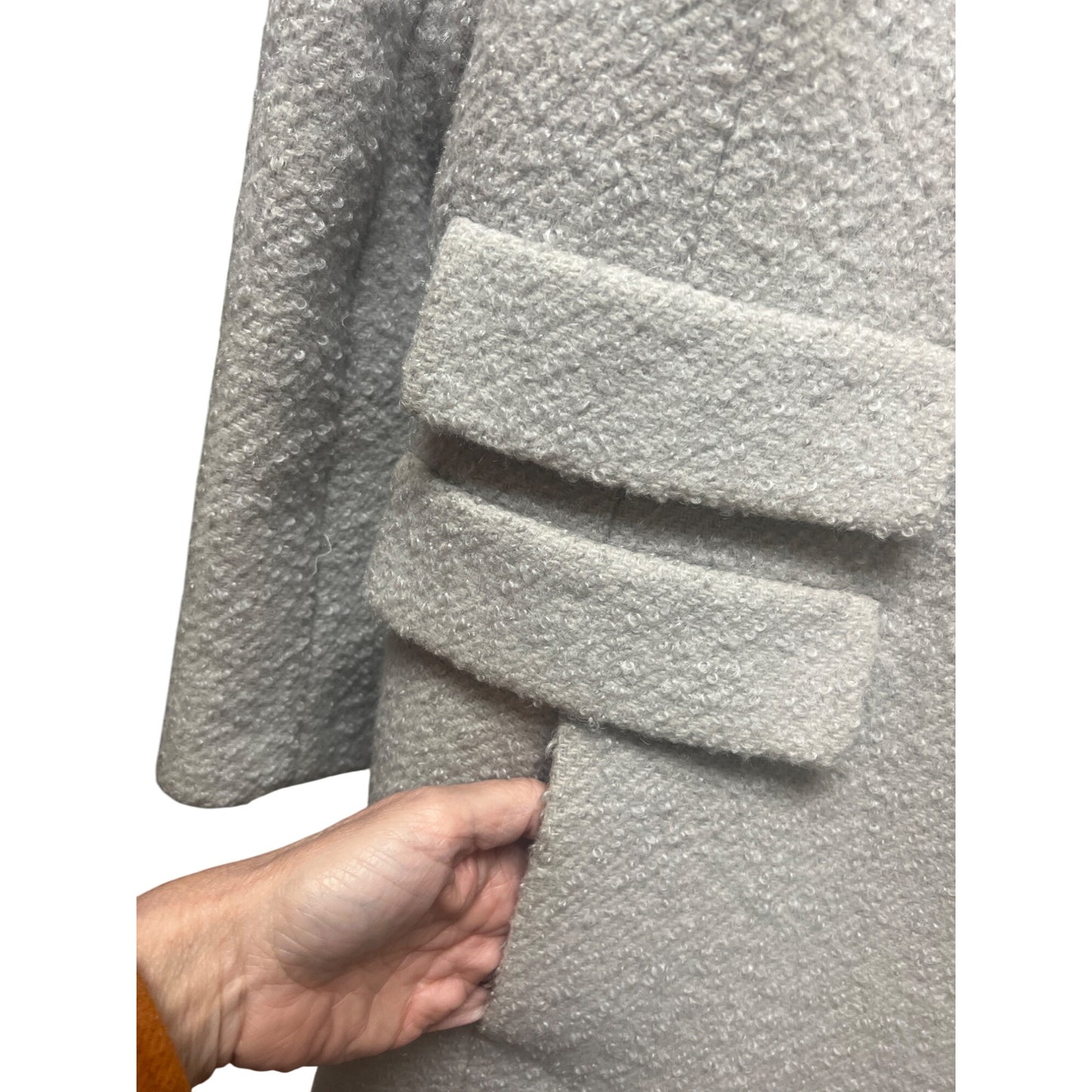 Winkleman's Vintage 50's Ivory White Wool Coat with Fur Collar