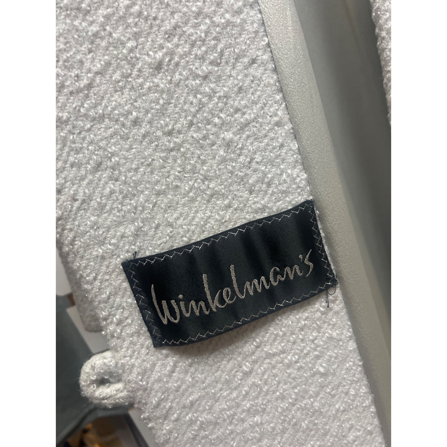 Winkleman's Vintage 50's Ivory White Wool Coat with Fur Collar