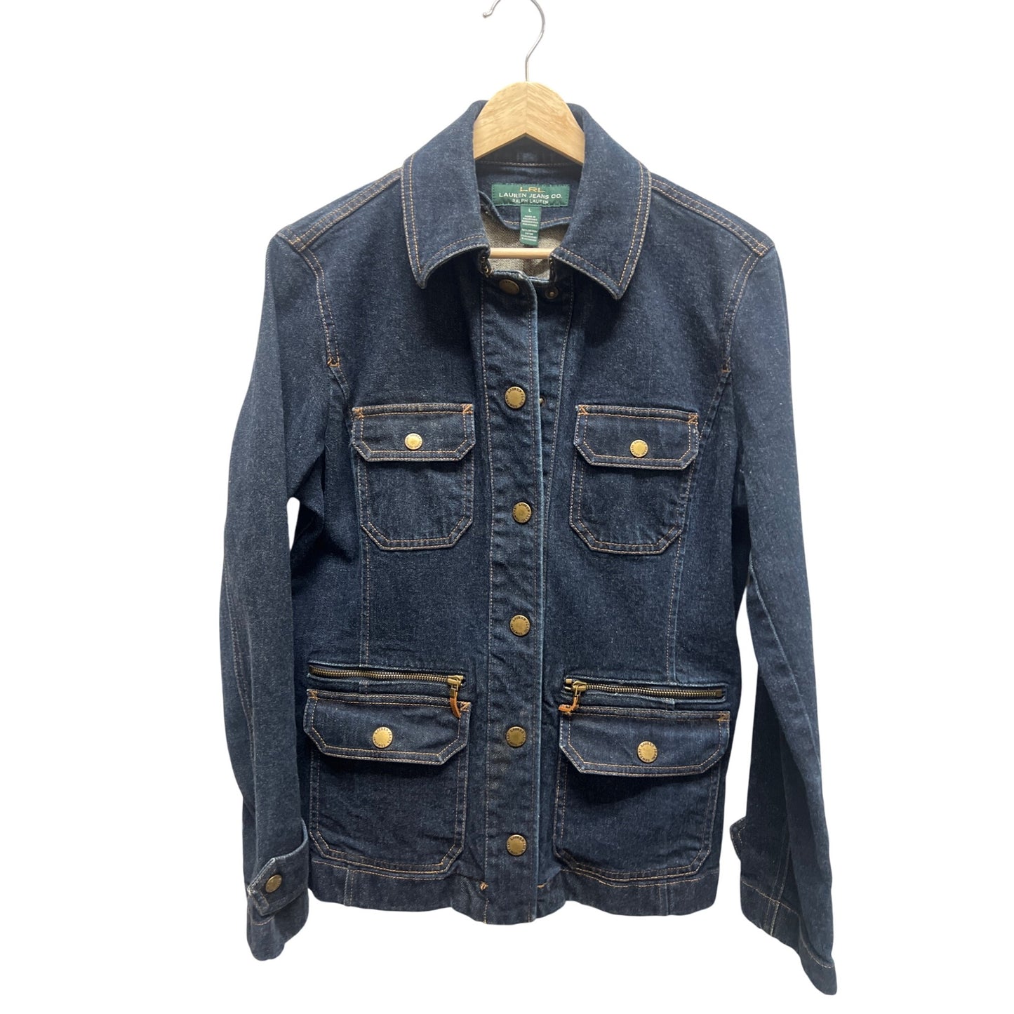Lauren Ralph Lauren Jeans Co Blue Denim Blazer Jacket