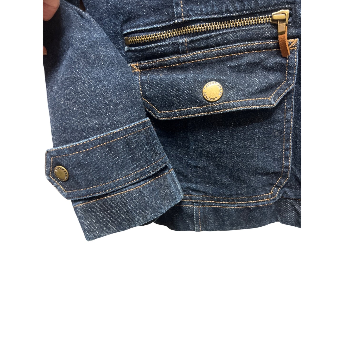 Lauren Ralph Lauren Jeans Co Blue Denim Blazer Jacket