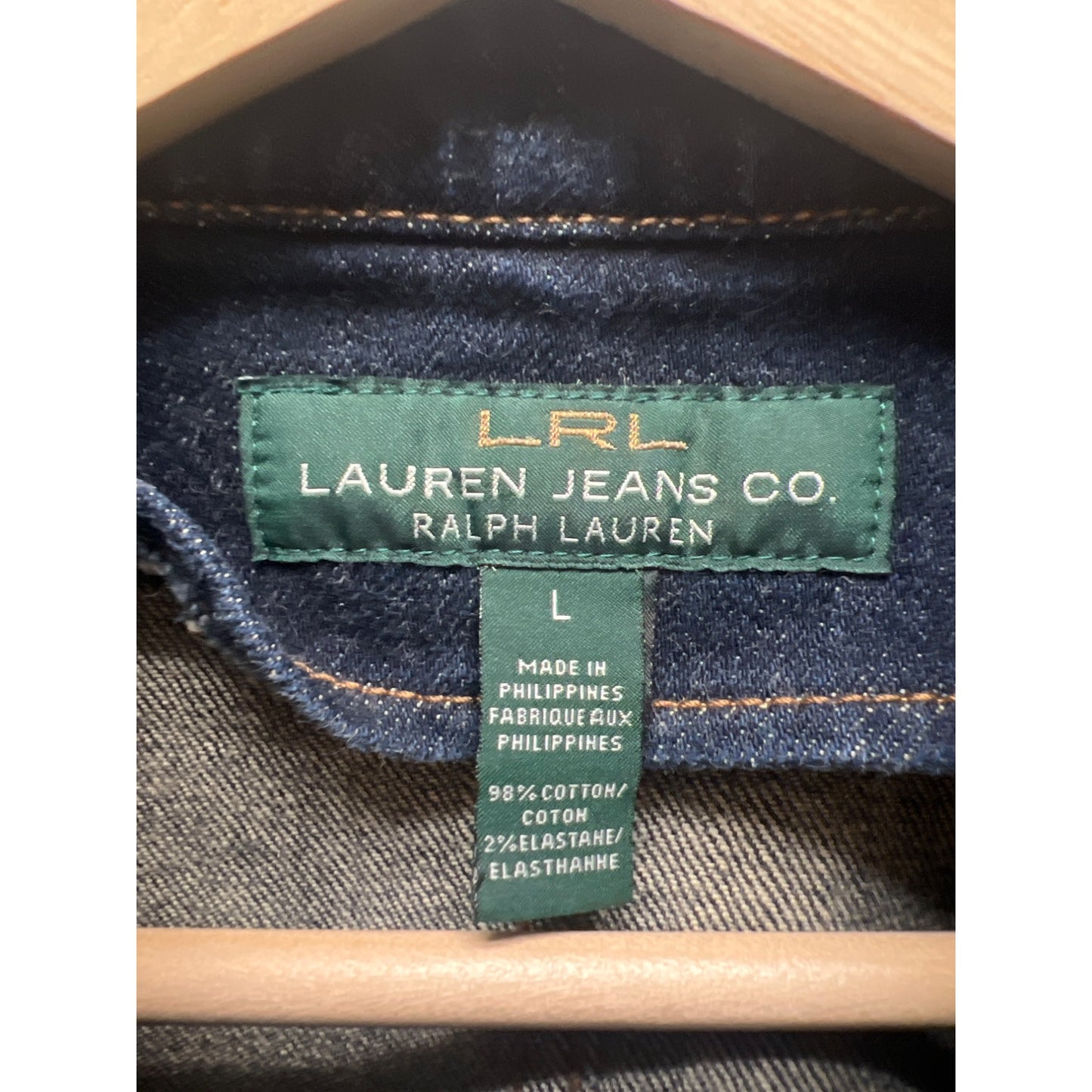Lauren Ralph Lauren Jeans Co Blue Denim Blazer Jacket