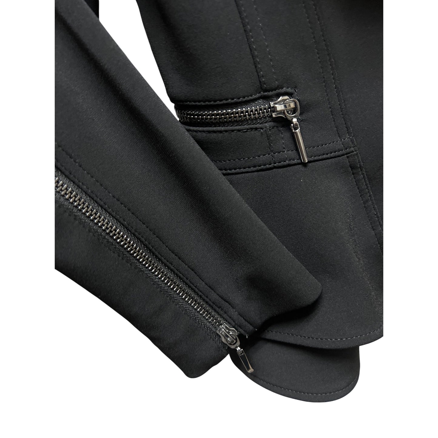 White House Black Market Essential Black Full Zip Moto Jacket