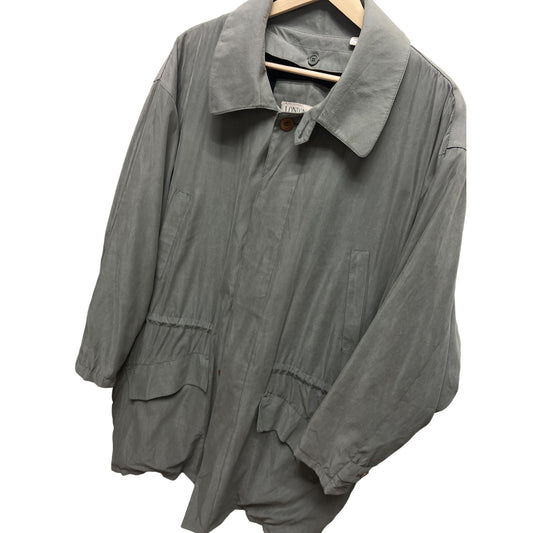 London Fog Vintage 90's Taupe Wool Lined Rain Coat